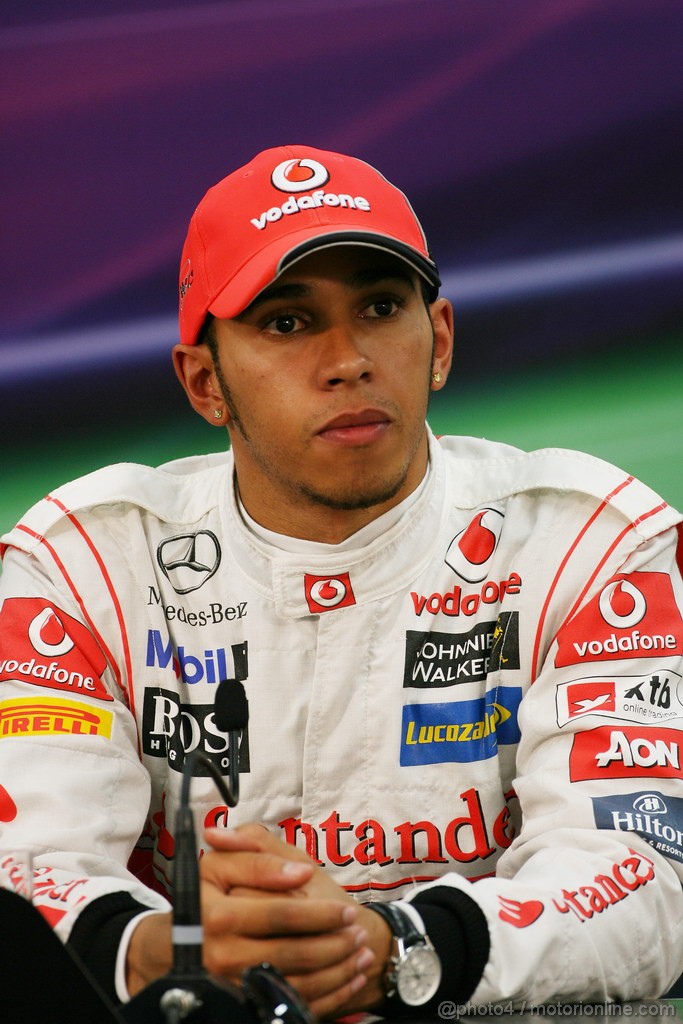 GP GIAPPONE, 08.10.2011- Qualifiche, Conferenza Stampa, Lewis Hamilton (GBR), McLaren Mercedes, MP4-26 terzo