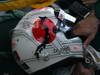 GP GIAPPONE, 08.10.2011- Prove Libere 3, Sabato, Helmet of Jarno Trulli (ITA), Team Lotus, TL11