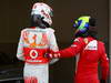 GP GIAPPONE, 08.10.2011- Qualifiche, Jenson Button (GBR), McLaren Mercedes, MP4-26 e Felipe Massa (BRA), Ferrari, F-150 Italia