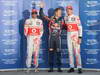 GP GIAPPONE, 08.10.2011- Qualifiche, Sebastian Vettel (GER), Red Bull Racing, RB7 pole position, Jenson Button (GBR), McLaren Mercedes, MP4-26 secondo e Lewis Hamilton (GBR), McLaren Mercedes, MP4-26 terzo