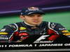 GP GIAPPONE, 08.10.2011- Qualifiche, Conferenza Stampa, Sebastian Vettel (GER), Red Bull Racing, RB7 pole position