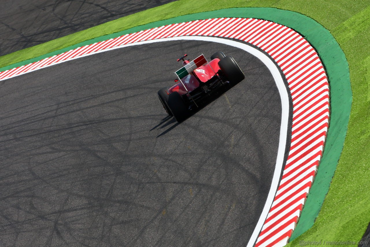 GP GIAPPONE, 07.10.2011- Prove Libere 1, Venerdi', Fernando Alonso (ESP), Ferrari, F-150 Italia
