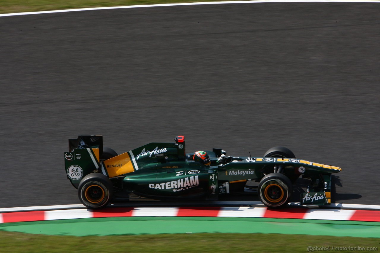 GP GIAPPONE, 07.10.2011- Prove Libere 1, Venerdi', Karun Chandhok (IND), Team Lotus, TL11  