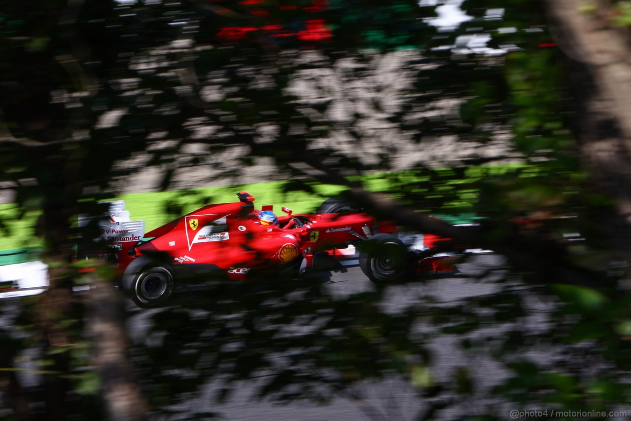 GP GIAPPONE, 07.10.2011- Prove Libere 1, Venerdi', Fernando Alonso (ESP), Ferrari, F-150 Italia 