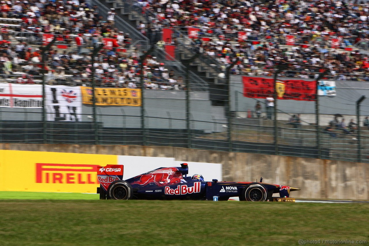 GP GIAPPONE, 07.10.2011- Prove Libere 1, Venerdi', S�bastien Buemi (SUI), Scuderia Toro Rosso, STR6 