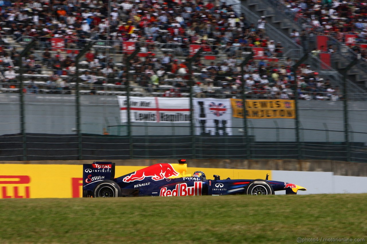 GP GIAPPONE, 07.10.2011- Prove Libere 1, Venerdi', Sebastian Vettel (GER), Red Bull Racing, RB7