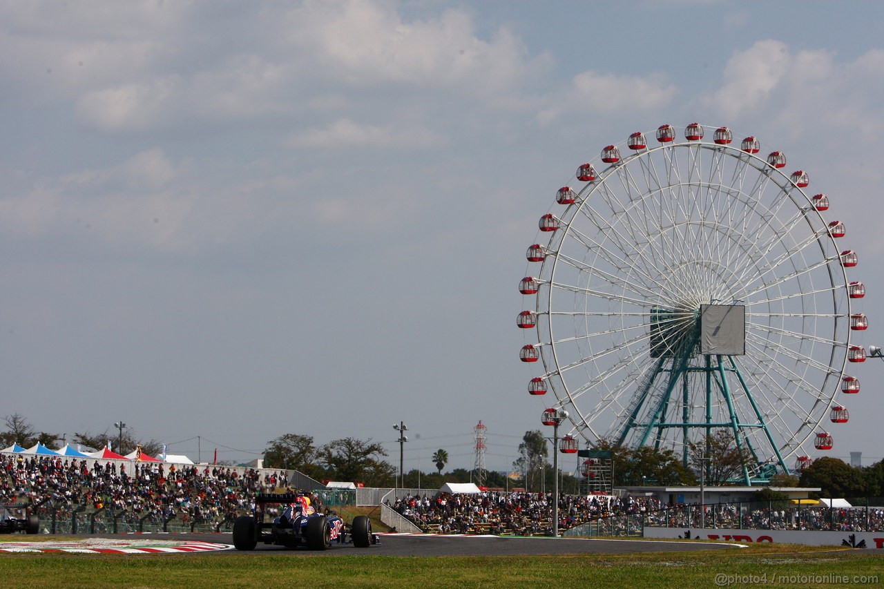 GP GIAPPONE, 07.10.2011- Prove Libere 1, Venerdi', Mark Webber (AUS), Red Bull Racing, RB7 