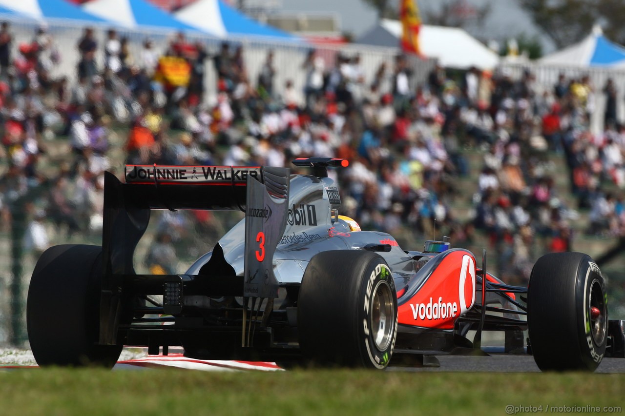 GP GIAPPONE, 07.10.2011- Prove Libere 1, Venerdi', Lewis Hamilton (GBR), McLaren  Mercedes, MP4-26 