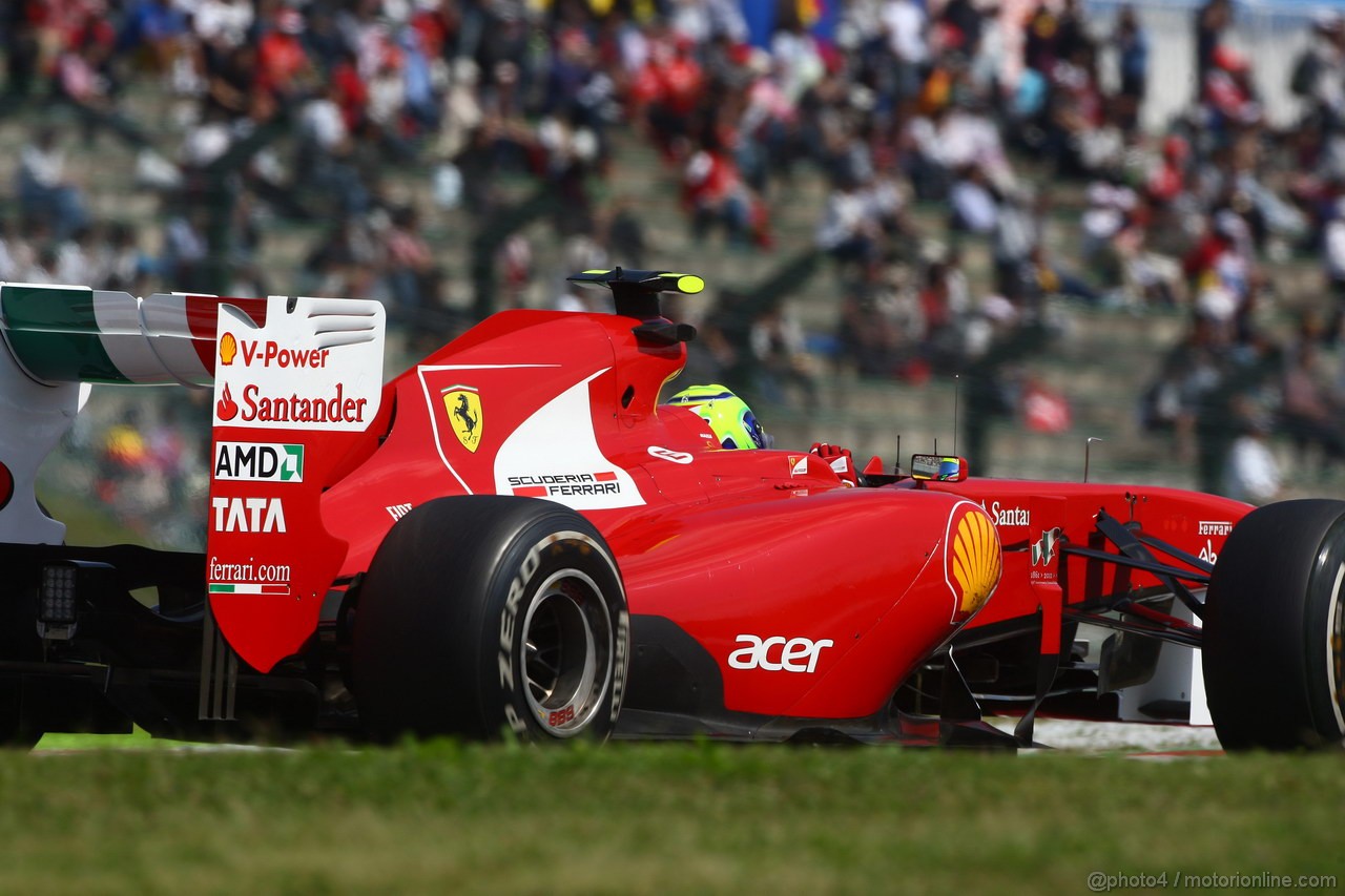 GP GIAPPONE, 07.10.2011- Prove Libere 1, Venerdi', Felipe Massa (BRA), Ferrari, F-150 Italia 