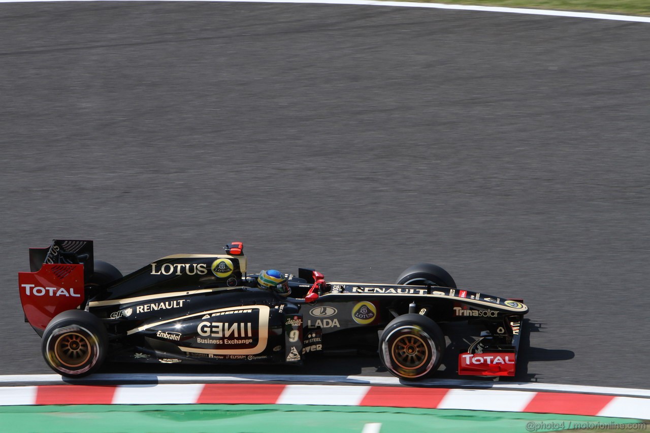 GP GIAPPONE, 07.10.2011- Prove Libere 1, Venerdi', Bruno Senna (BRA), Lotus Renault GP R31 