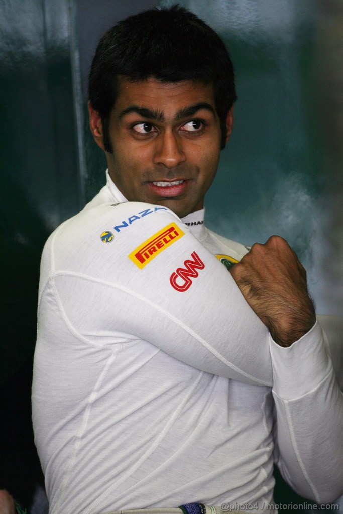 GP GIAPPONE, 07.10.2011- Prove Libere 1, Venerdi', Karun Chandhok (IND), Team Lotus, TL11