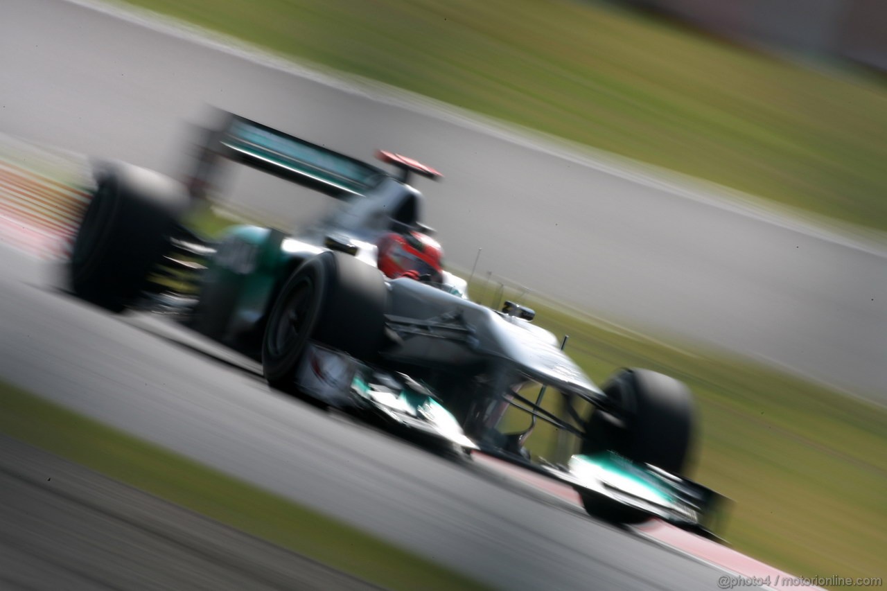 GP GIAPPONE, 07.10.2011- Prove Libere 1, Venerdi', Michael Schumacher (GER), Mercedes GP Petronas F1 Team, MGP W02 