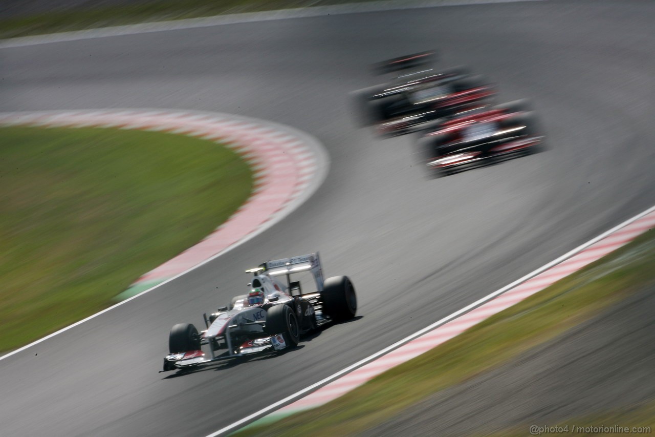 GP GIAPPONE, 07.10.2011- Prove Libere 1, Venerdi', Sergio P�rez (MEX), Sauber F1 Team C30 