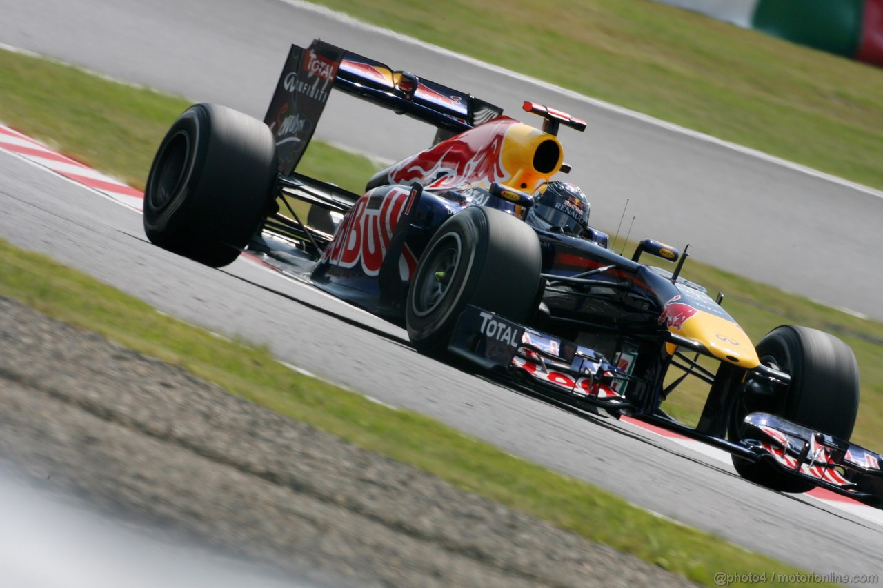 GP GIAPPONE, 07.10.2011- Prove Libere 1, Venerdi', Sebastian Vettel (GER), Red Bull Racing, RB7