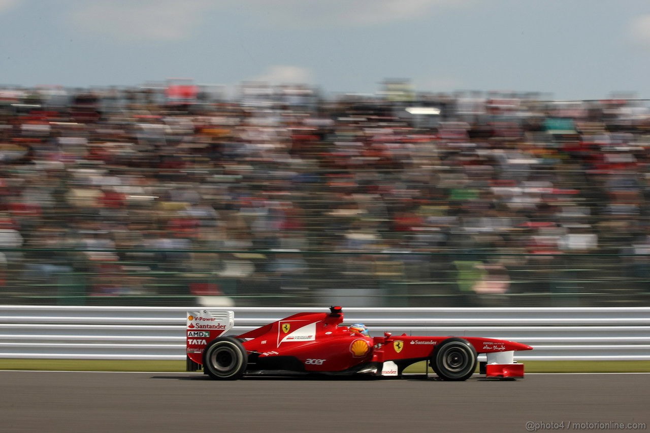 GP GIAPPONE, 07.10.2011- Prove Libere 1, Venerdi', Fernando Alonso (ESP), Ferrari, F-150 Italia 