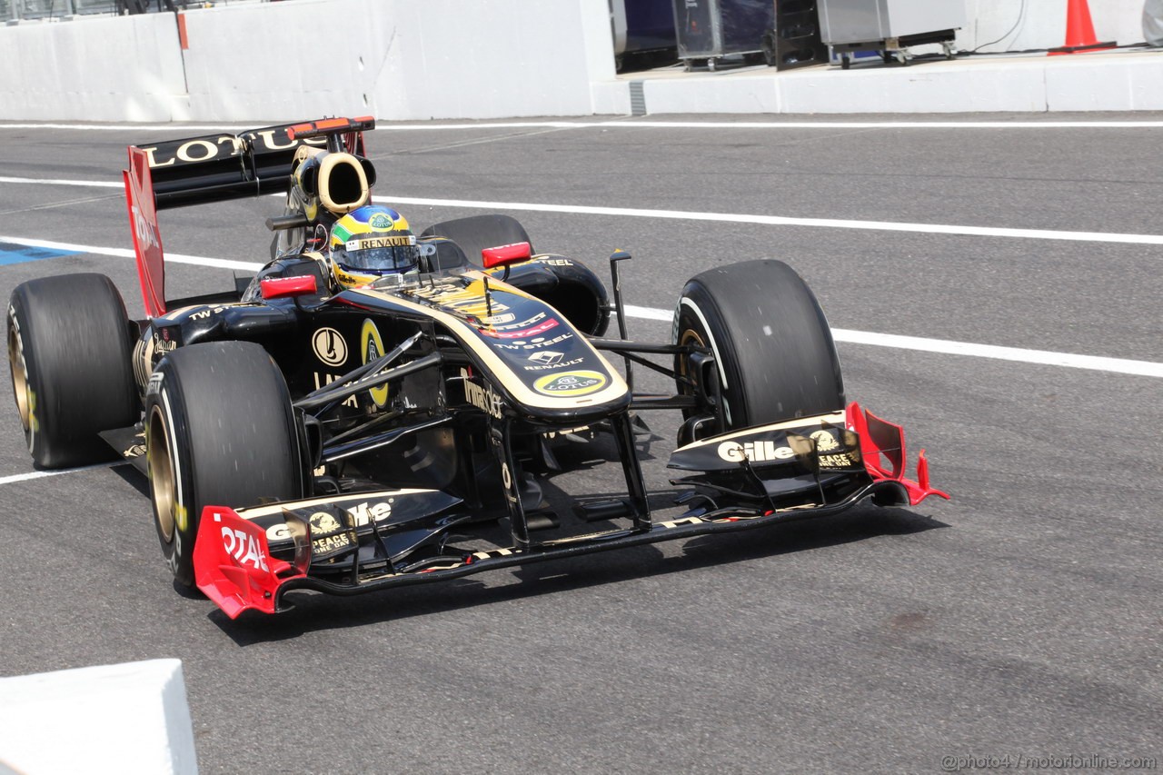 GP GIAPPONE, 07.10.2011- Prove Libere 1, Venerdi', Bruno Senna (BRA), Lotus Renault GP R31 