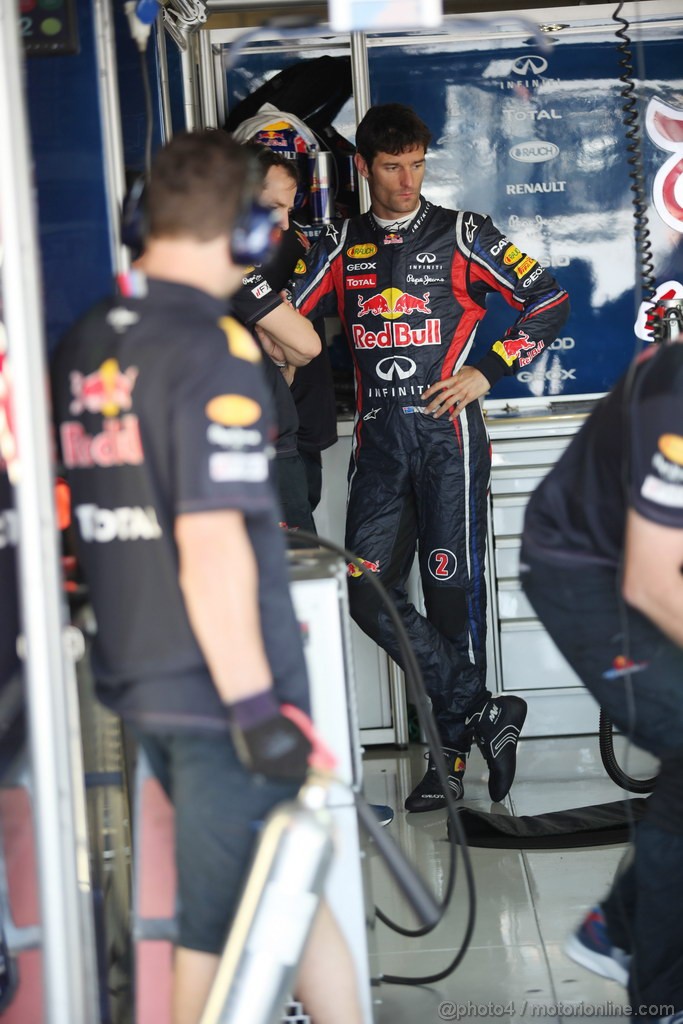 GP GIAPPONE, 07.10.2011- Prove Libere 1, Venerdi', Mark Webber (AUS), Red Bull Racing, RB7 