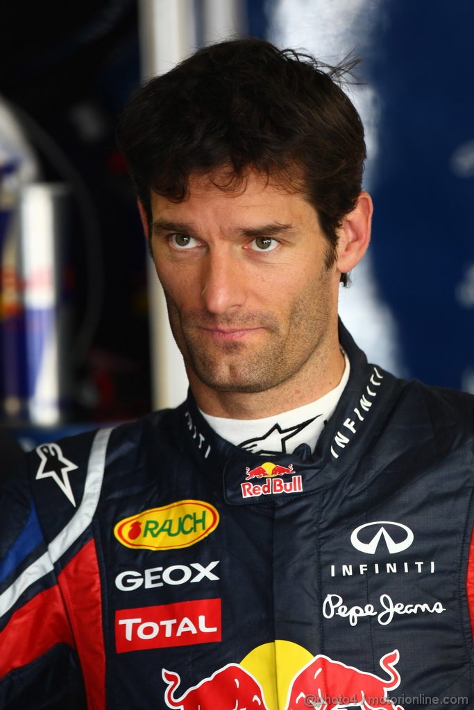 GP GIAPPONE, 07.10.2011- Prove Libere 1, Venerdi', Mark Webber (AUS), Red Bull Racing, RB7 