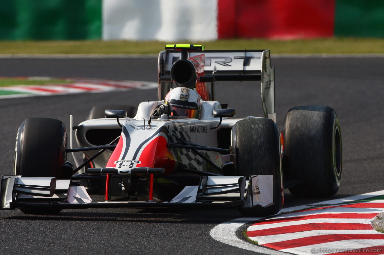 GP GIAPPONE, 07.10.2011- Prove Libere 2, Venerdi', Vitantonio Liuzzi (ITA), HRT Formula One Team