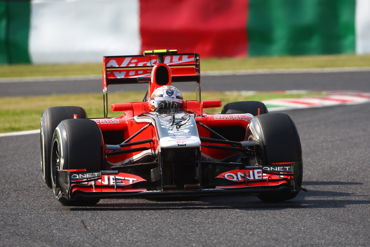 GP GIAPPONE, 07.10.2011- Prove Libere 2, Venerdi', Jerome D'Ambrosio (BEL), Marussia Virgin Racing VR-02 