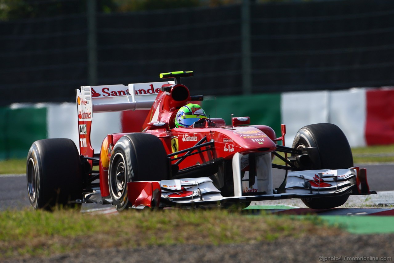 GP GIAPPONE, 07.10.2011- Prove Libere 2, Venerdi', Felipe Massa (BRA), Ferrari, F-150 Italia 