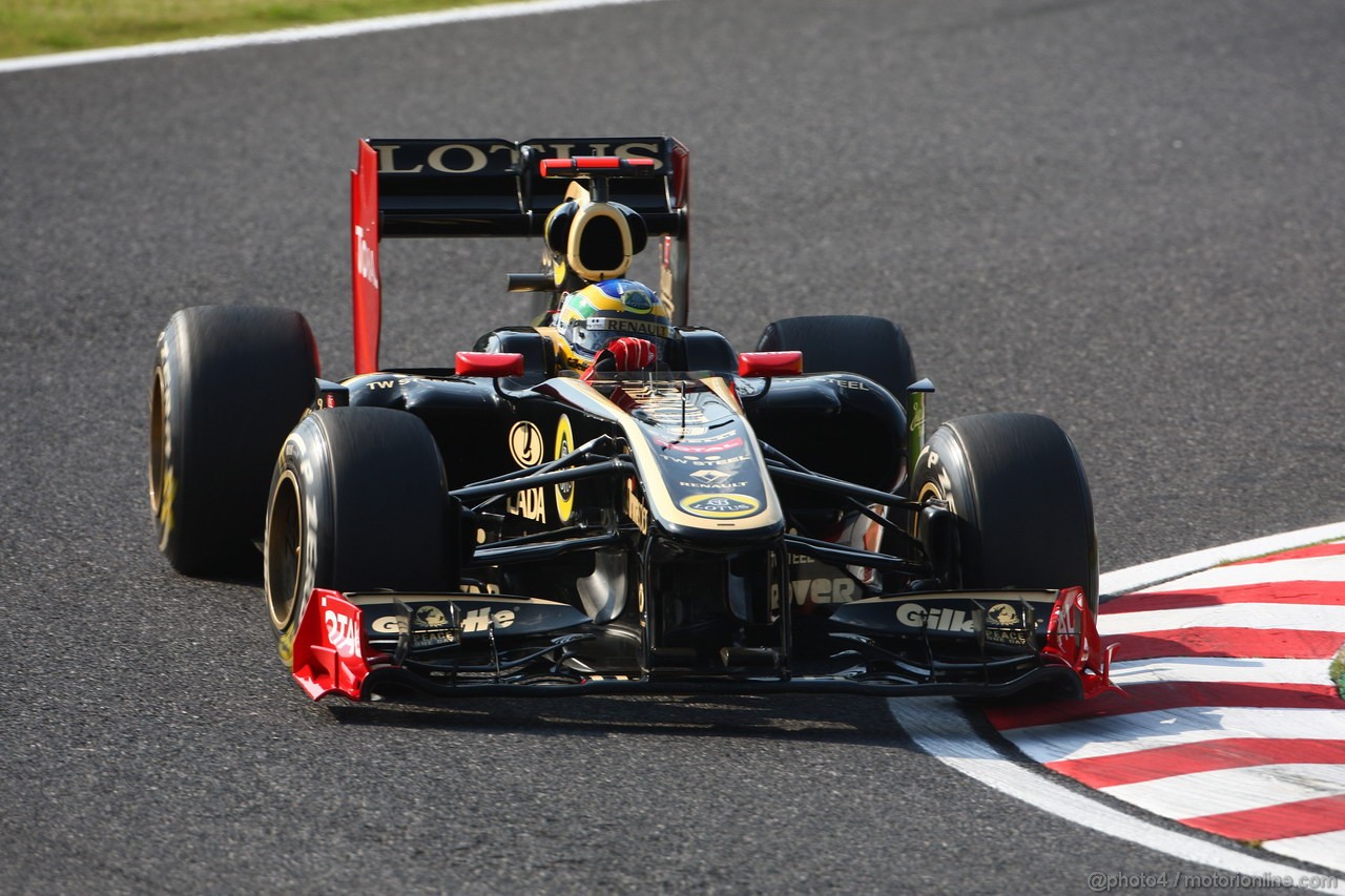 GP GIAPPONE, 07.10.2011- Prove Libere 2, Venerdi', Bruno Senna (BRA), Lotus Renault GP R31