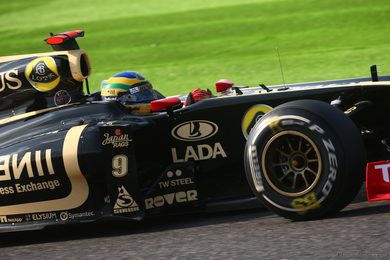 GP GIAPPONE, 07.10.2011- Prove Libere 2, Venerdi', Bruno Senna (BRA), Lotus Renault GP R31 