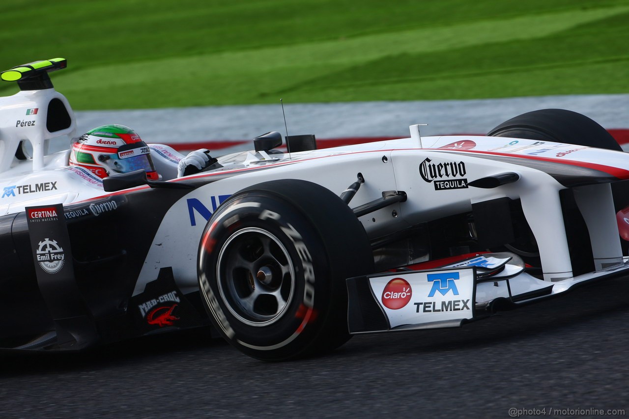 GP GIAPPONE, 07.10.2011- Prove Libere 2, Venerdi', Sergio P�rez (MEX), Sauber F1 Team C30 