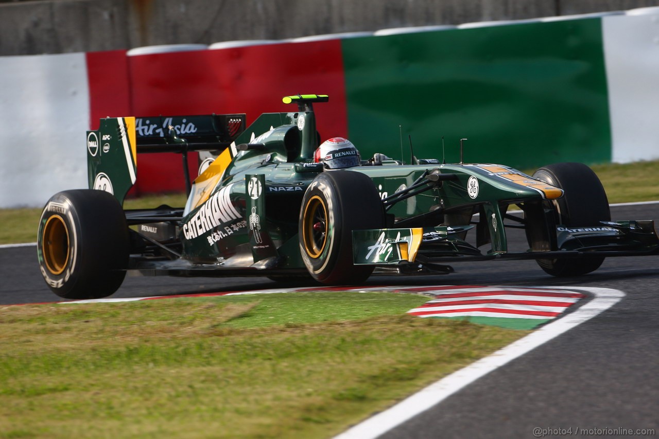 GP GIAPPONE, 07.10.2011- Prove Libere 2, Venerdi', Jarno Trulli (ITA), Team Lotus, TL11 