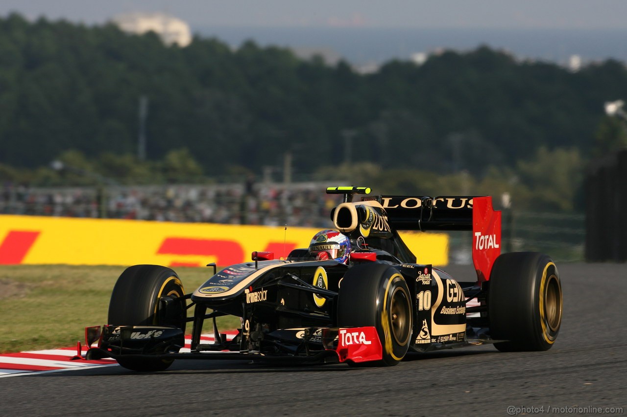 GP GIAPPONE, 07.10.2011- Prove Libere 2, Venerdi',Vitaly Petrov (RUS), Lotus Renault GP, R31 