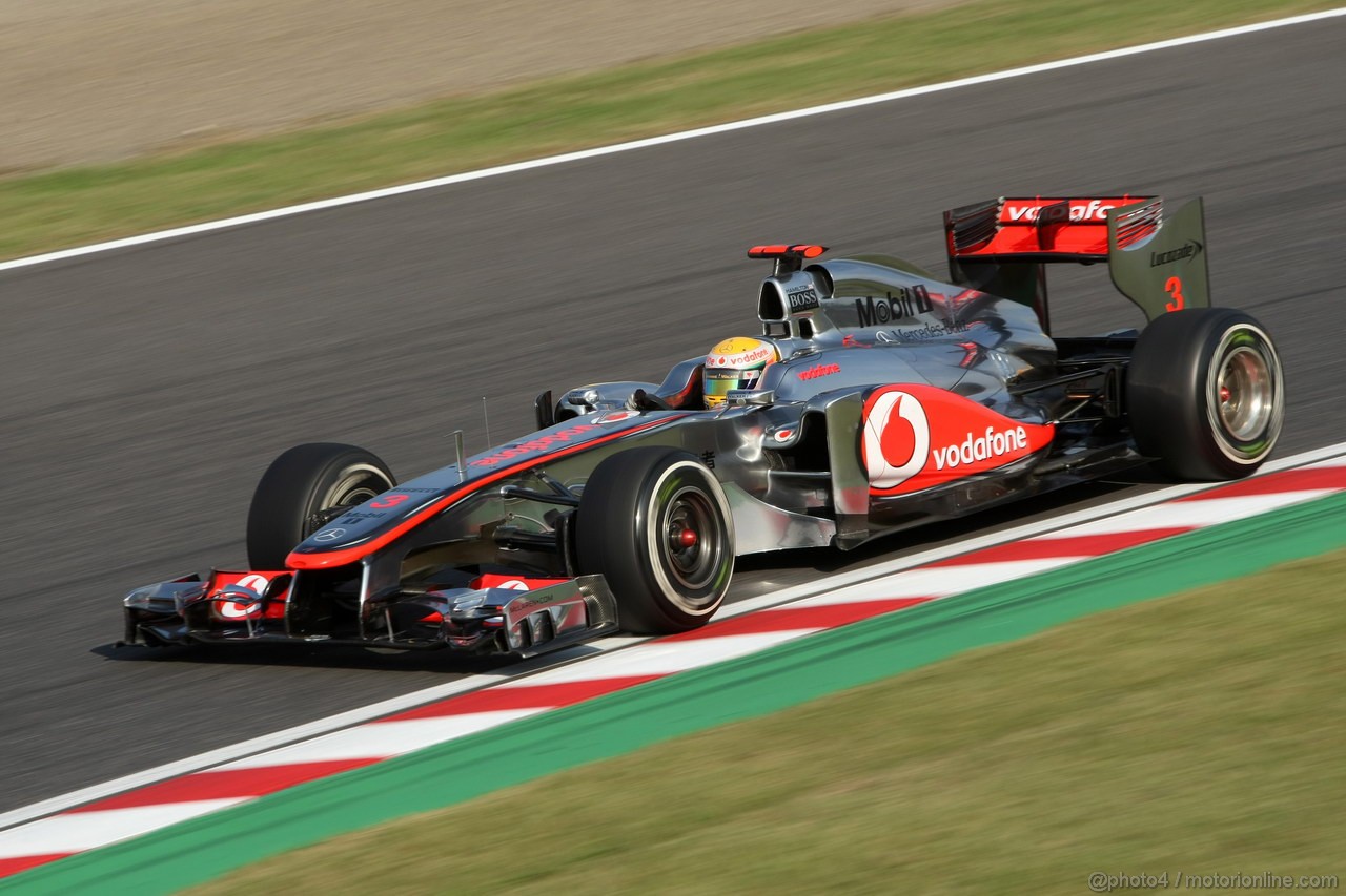 GP GIAPPONE, 07.10.2011- Prove Libere 2, Venerdi', Lewis Hamilton (GBR), McLaren  Mercedes, MP4-26 