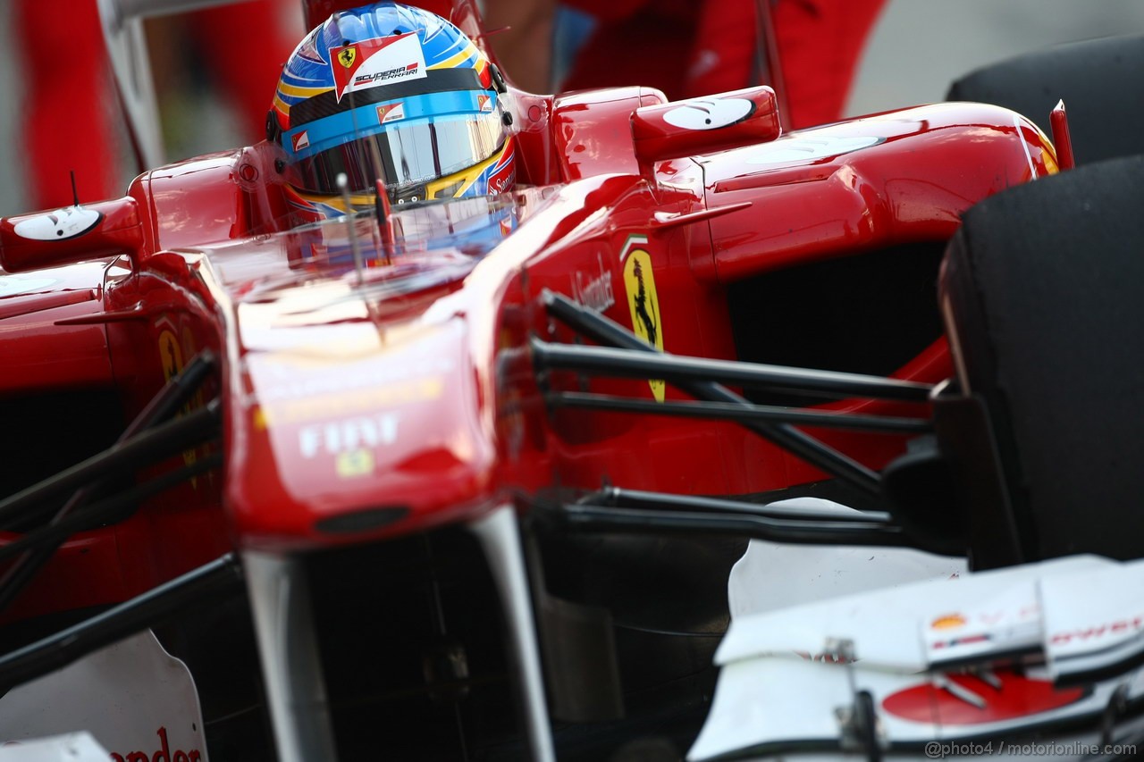 GP GIAPPONE, 07.10.2011- Prove Libere 2, Venerdi', Fernando Alonso (ESP), Ferrari, F-150 Italia