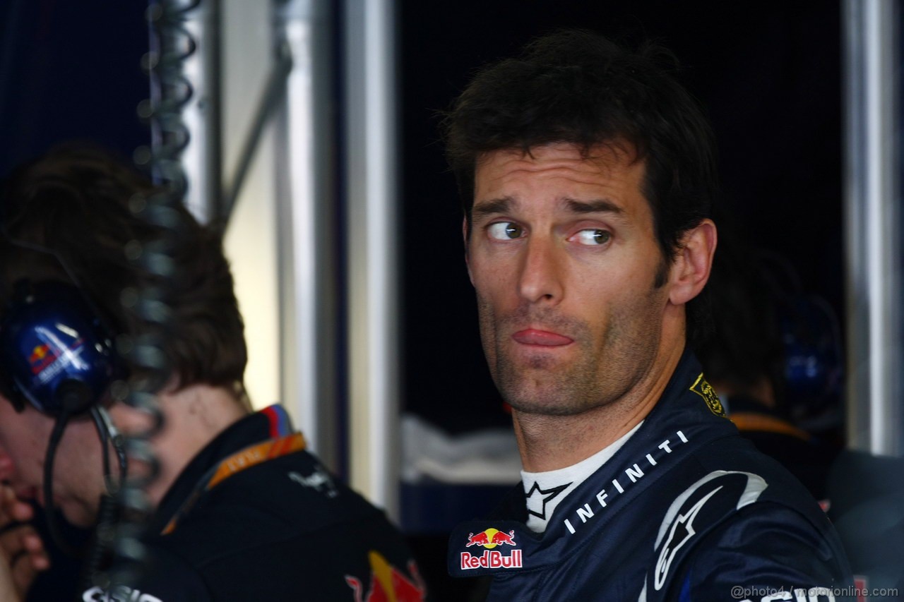 GP GIAPPONE, 07.10.2011- Prove Libere 2, Venerdi', Mark Webber (AUS), Red Bull Racing, RB7 