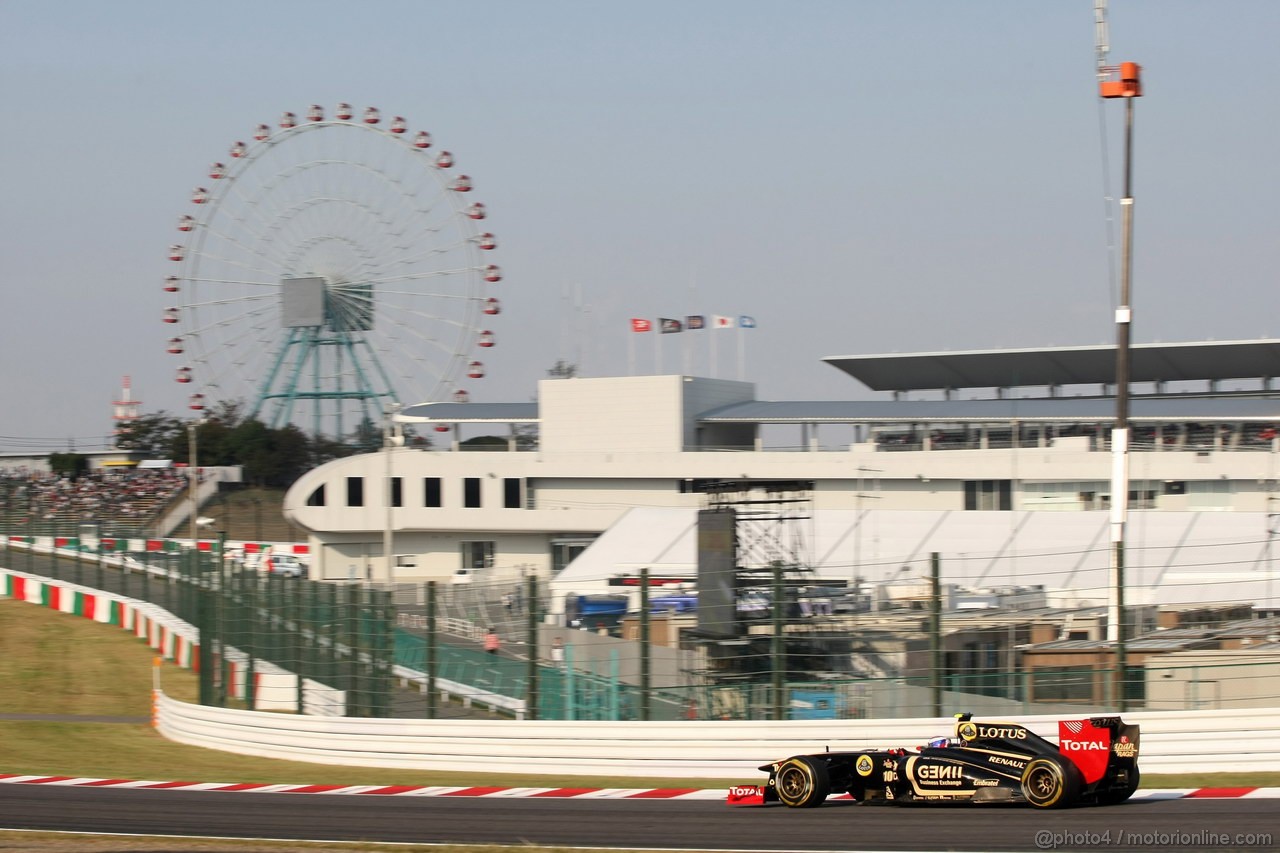 GP GIAPPONE, 07.10.2011- Prove Libere 2, Venerdi', Vitaly Petrov (RUS), Lotus Renault GP, R31 