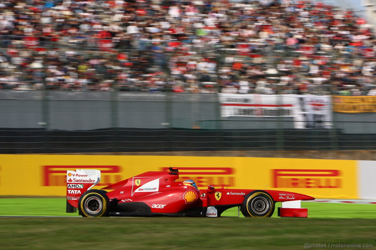 GP GIAPPONE, 07.10.2011- Prove Libere 2, Venerdi', Fernando Alonso (ESP), Ferrari, F-150 Italia