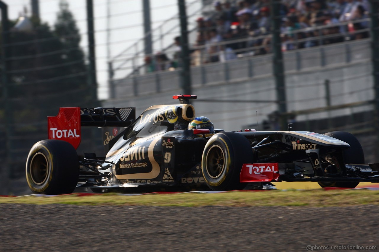 GP GIAPPONE, 07.10.2011- Prove Libere 2, Venerdi',Bruno Senna (BRA), Lotus Renault GP R31 