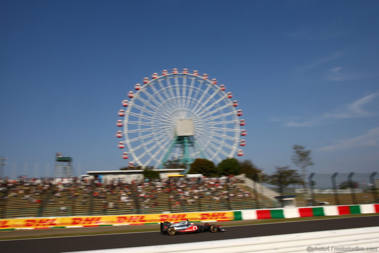 GP GIAPPONE, 07.10.2011- Prove Libere 2, Venerdi',Jenson Button (GBR), McLaren  Mercedes, MP4-26 