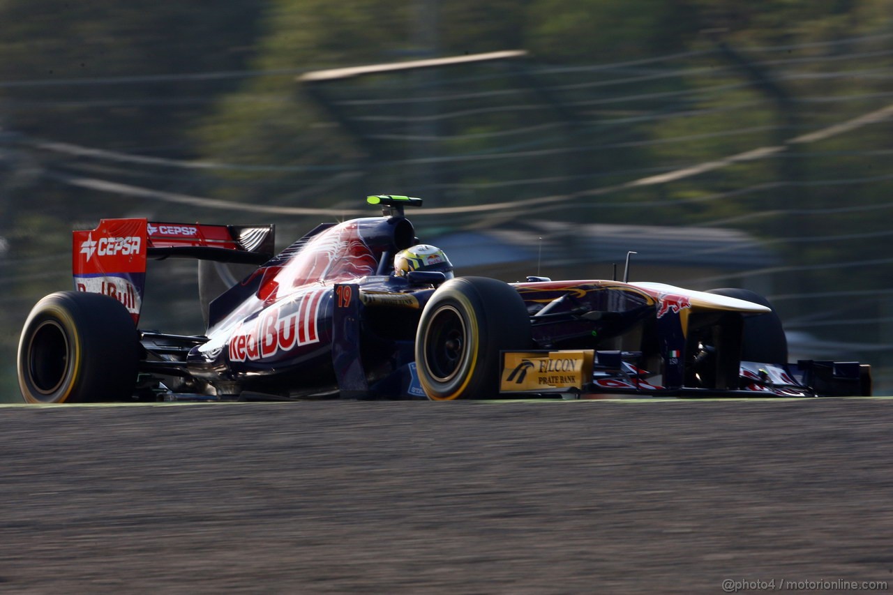 GP GIAPPONE, 07.10.2011- Prove Libere 2, Venerdi', Jaime Alguersuari (SPA), Scuderia Toro Rosso, STR6 