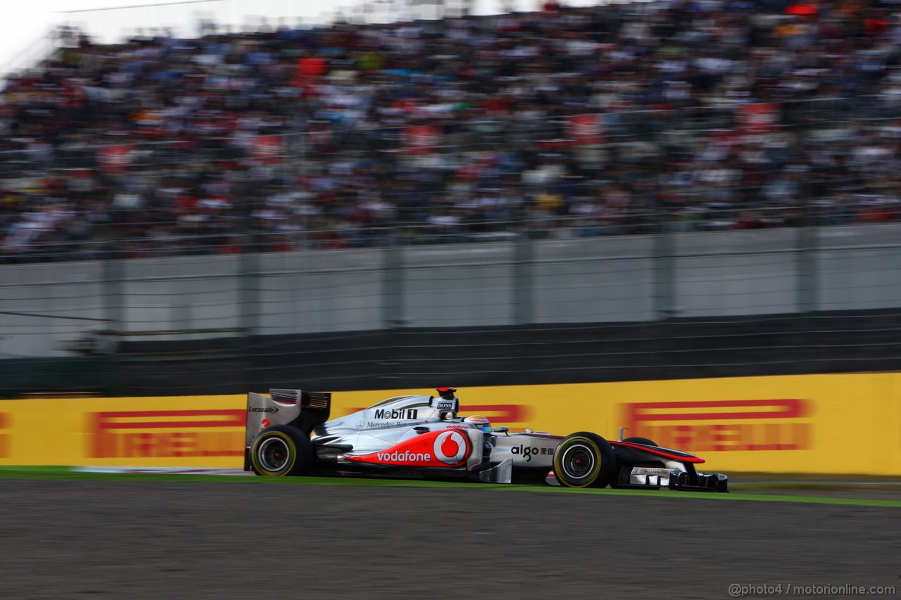 GP GIAPPONE, 07.10.2011- Prove Libere 2, Venerdi', Lewis Hamilton (GBR), McLaren  Mercedes, MP4-26 