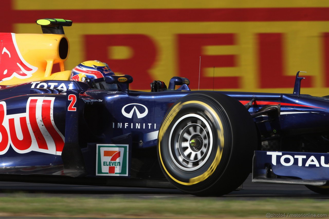 GP GIAPPONE, 07.10.2011- Prove Libere 2, Venerdi',Mark Webber (AUS), Red Bull Racing, RB7 