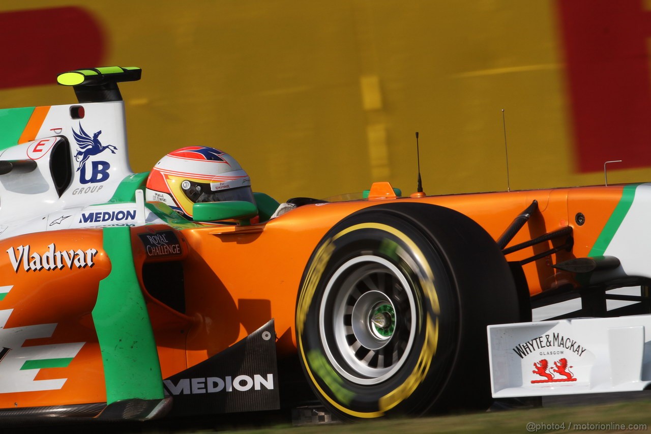 GP GIAPPONE, 07.10.2011- Prove Libere 2, Venerdi', Paul di Resta (GBR) Force India VJM04 