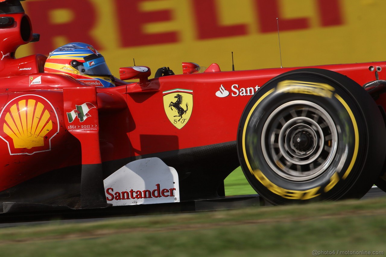 GP GIAPPONE, 07.10.2011- Prove Libere 2, Venerdi',Fernando Alonso (ESP), Ferrari, F-150 Italia 