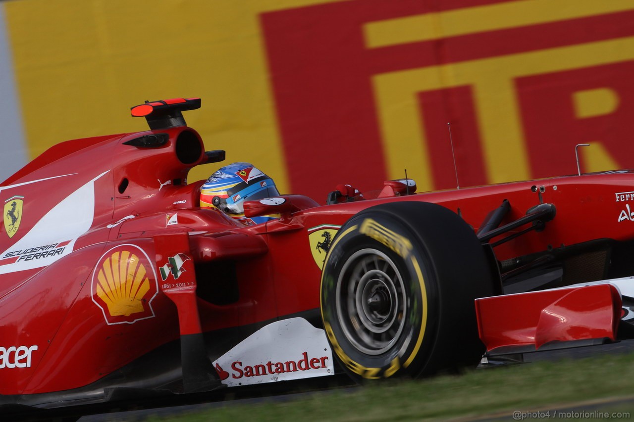 GP GIAPPONE, 07.10.2011- Prove Libere 2, Venerdi',Fernando Alonso (ESP), Ferrari, F-150 Italia 