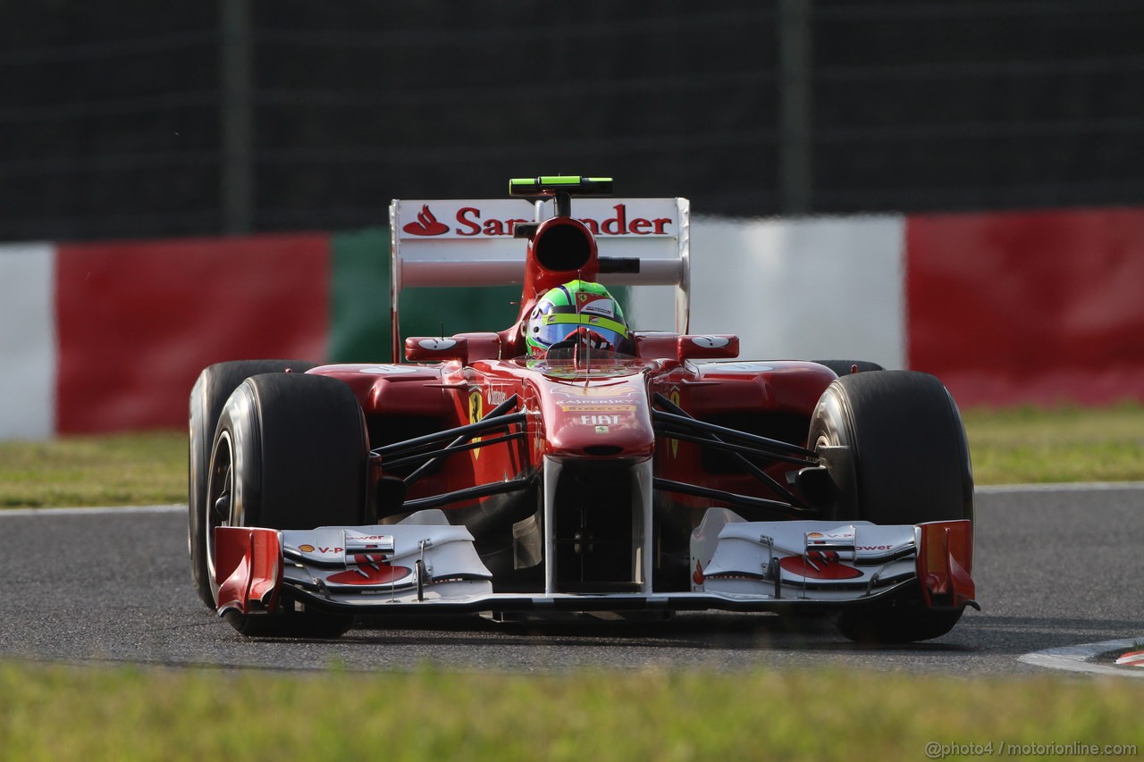 GP GIAPPONE, 07.10.2011- Prove Libere 2, Venerdi', Felipe Massa (BRA), Ferrari, F-150 Italia 