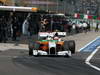 GP GIAPPONE, 07.10.2011- Prove Libere 1, Venerdi', Nico Hulkenberg (GER), Force India F1 Team, Test Driver e Narain Karthikeyan (IND), Test Driver, HRT Formula One Team
