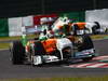 GP GIAPPONE, 07.10.2011- Prove Libere 2, Venerdi', Adrian Sutil (GER), Force India F1 Team, VJM04 davanti a Paul di Resta (GBR) Force India VJM04 