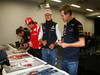 GP GIAPPONE, 07.10.2011- The 5 world champions with signed photos commissioned by Bernie Ecclestone (GBR) to then be put up for auction to raise money for the Japanese disaster, Jenson Button (GBR), McLaren  Mercedes, MP4-26, Fernando Alonso (ESP), Ferrari, F-150 Italia, Michael Schumacher (GER), Mercedes GP Petronas F1 Team, MGP W02, Sebastian Vettel (GER), Red Bull Racing, RB7 