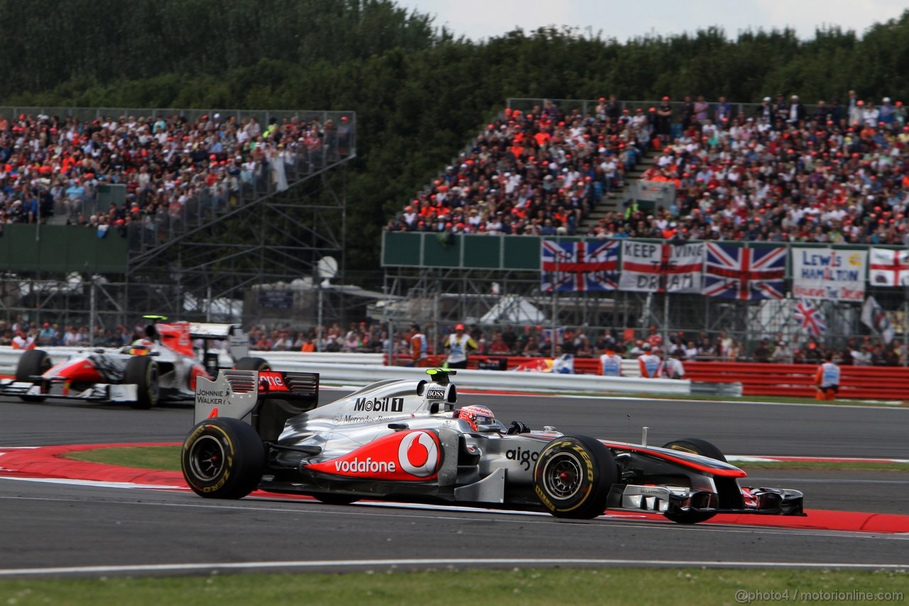 GP GRAN BRETAGNA, 10.07.2011- Gara, Jenson Button (GBR), McLaren  Mercedes, MP4-26 