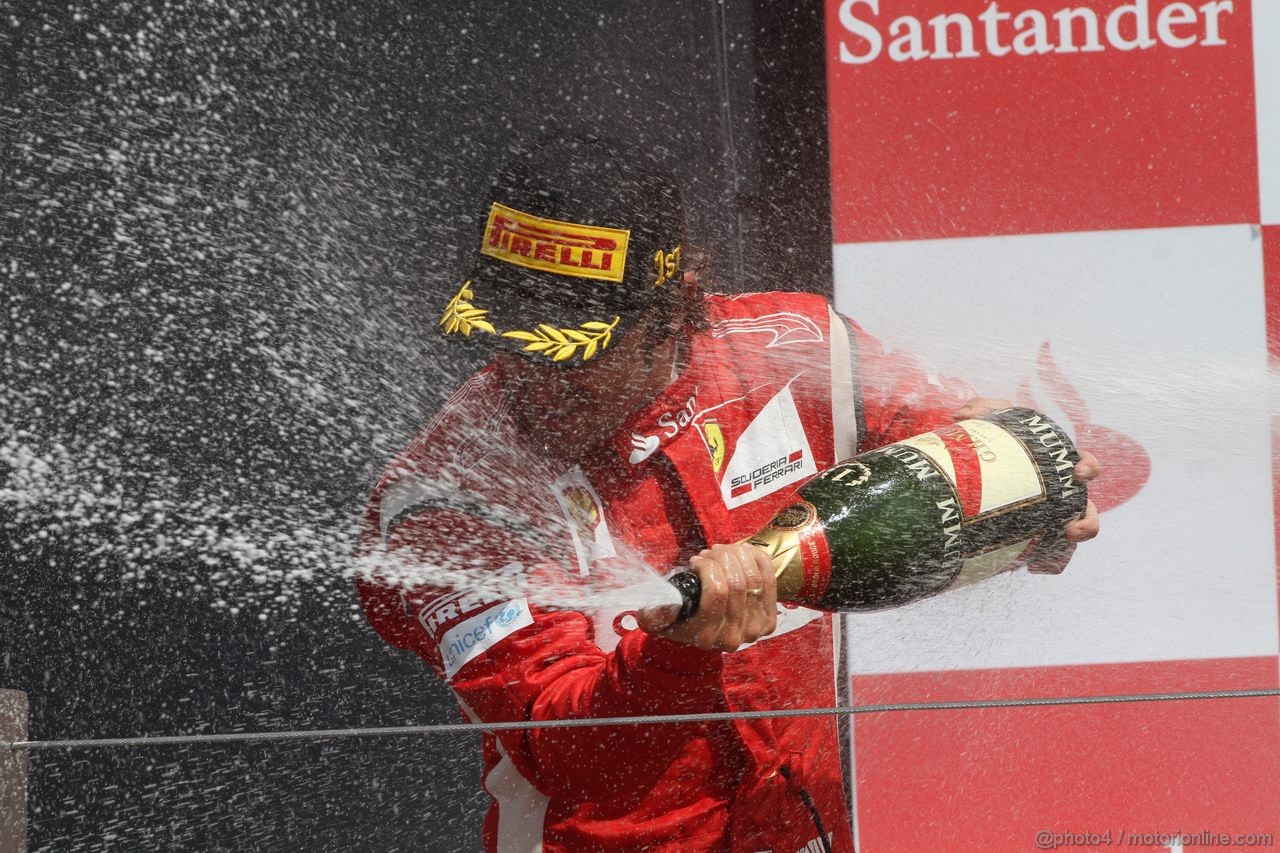 GP GRAN BRETAGNA, 10.07.2011- Gara, Fernando Alonso (ESP), Ferrari, F-150 Italia vincitore