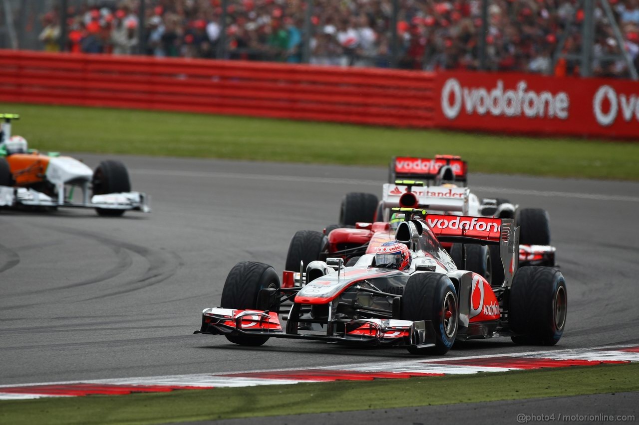 GP GRAN BRETAGNA, 10.07.2011- Gara, Jenson Button (GBR), McLaren  Mercedes, MP4-26 